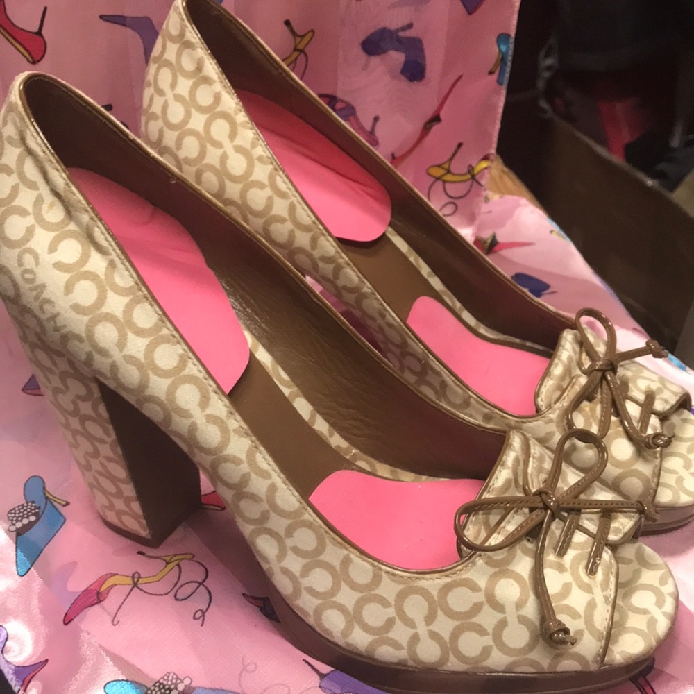 Coach Corey Heeled Monogrammed Heal